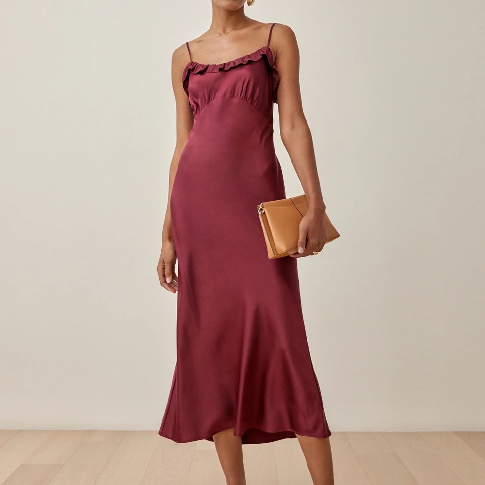 Reformation Aribella Silk Dress